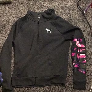 Dark gray PINK hoodie